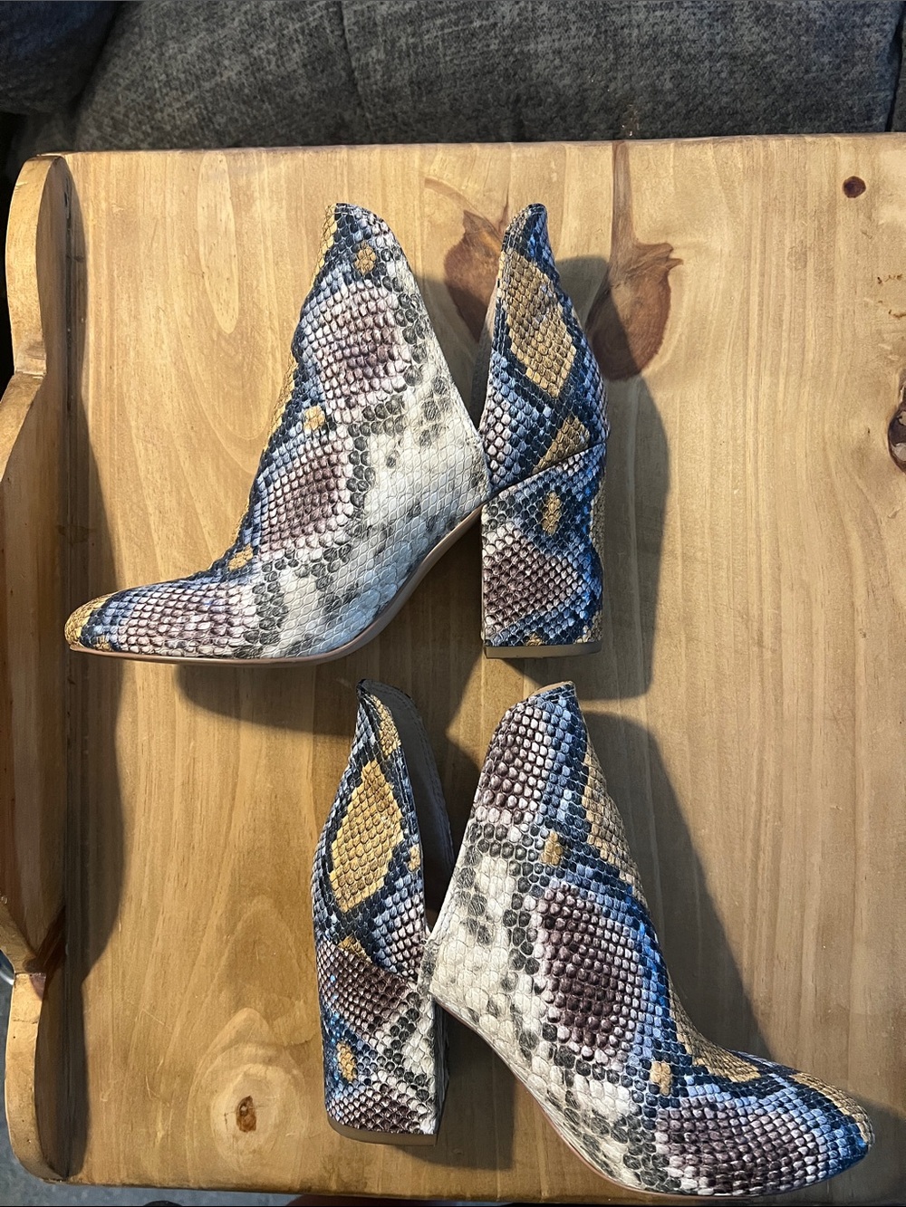 Steve Madden Rookie snakeskin boots
